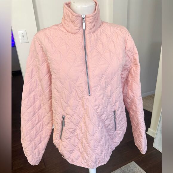 Sundance Rose Quilted 1/4 Zip Pullover Jacket L - Picture 1 of 8